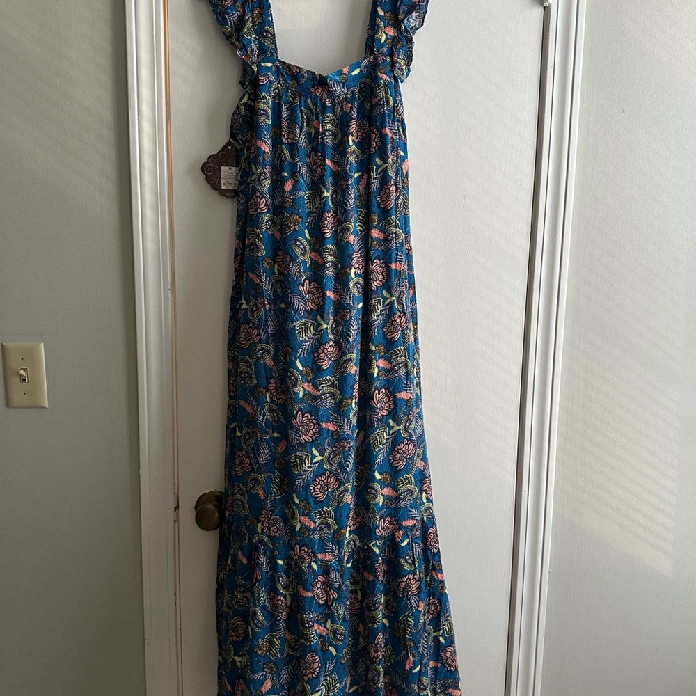 Knox Rose Blue Floral Maxi Dress